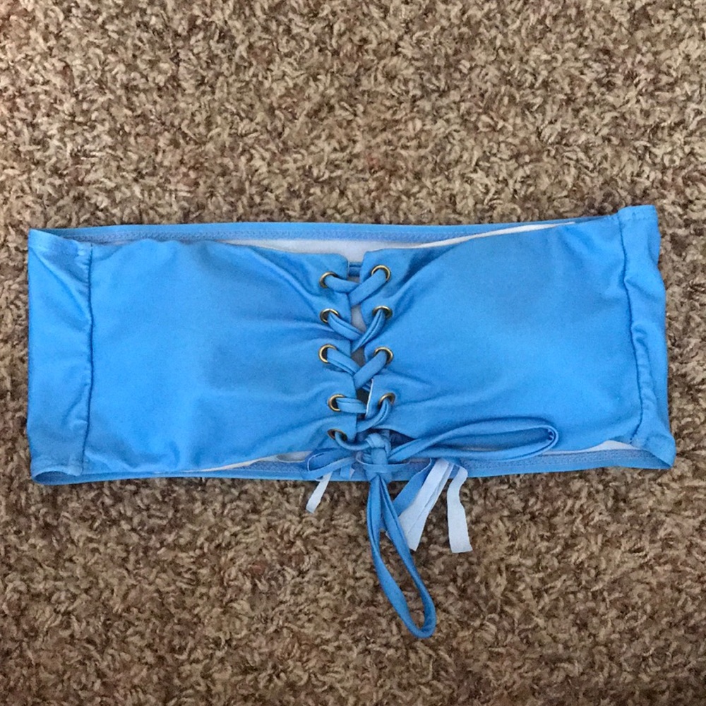 strapless bandeau bikini top Size Small